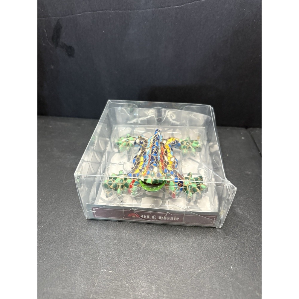 Ole' Mosaic  Salamander Lizard Decor Magnet From Spain 4" New In Box Souvenir